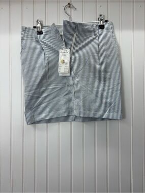 Springfield Striped Blue and White Mini Skirt NWT